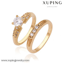 13342 xuping modeschmuck china großhandel 18k gold ring entwirft luxus glas ringe charme schmuck für frauen